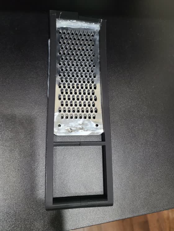 Grater assembly in progress